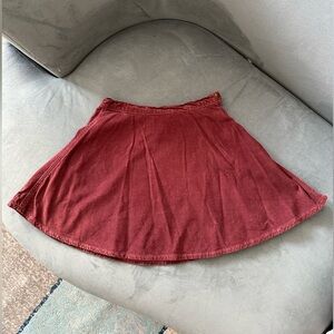 American Apparel Corduroy Circle skirt in burgundy M
